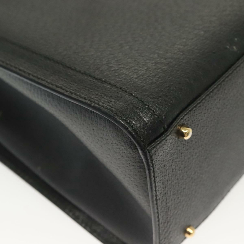 【日本直送】GUCCI 竹節手提包 皮革 黑色 金色 002 2122 0260 正品 ep10191-15