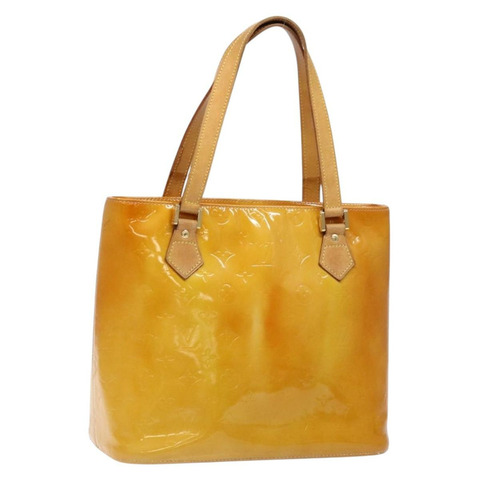 路易威登 Monogram Vernis Houston 手提包 米色 M91004 LV 正品 ep10359