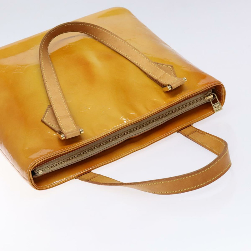 【日本直送】路易威登 Monogram Vernis Houston 手提包 米色 M91004 LV 正品 ep10359-5