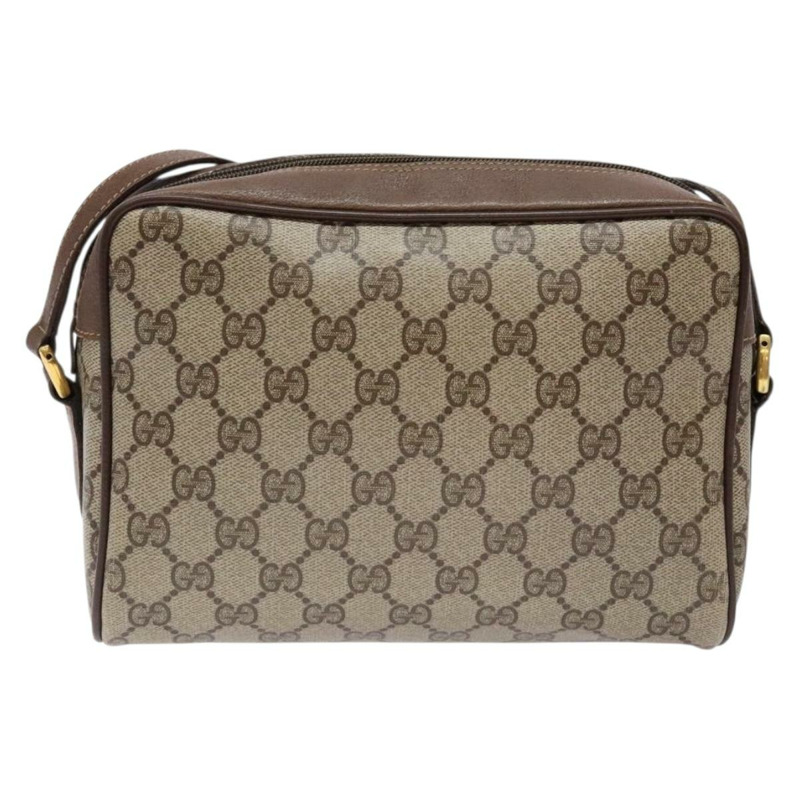 【日本直送】GUCCI GG Supreme Web Sherry Line 單肩包 米色 金色 98 02 087 正品 138842-1