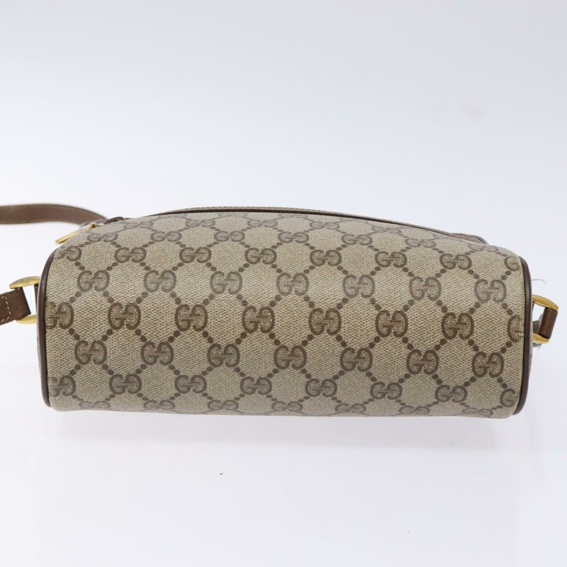 【日本直送】GUCCI GG Supreme Web Sherry Line 單肩包 米色 金色 98 02 087 正品 138842-4