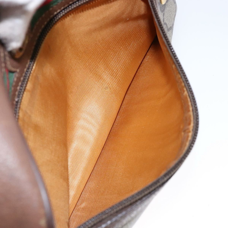 【日本直送】GUCCI GG Supreme Web Sherry Line 單肩包 米色 金色 98 02 087 正品 138842-10