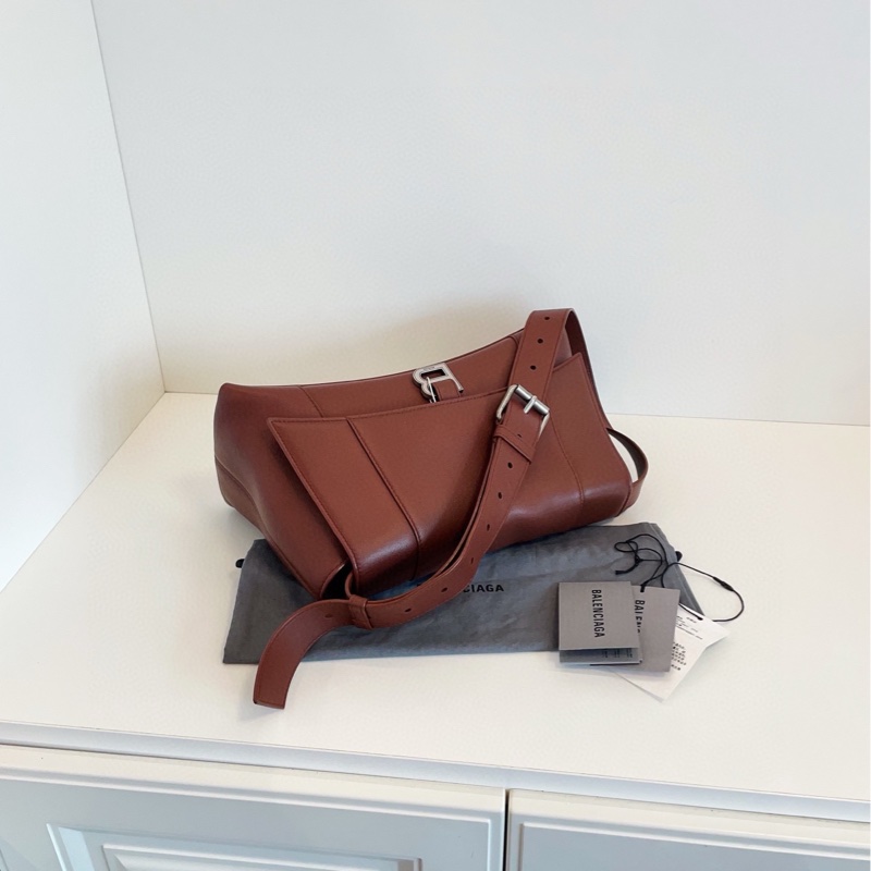 【98新🆕】Balenciaga downtown 寬肩帶沙漏款 中號 斜挎包 單肩包-3