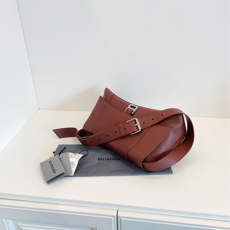 【98新🆕】Balenciaga downtown 寬肩帶沙漏款 中號 斜挎包 單肩包-4