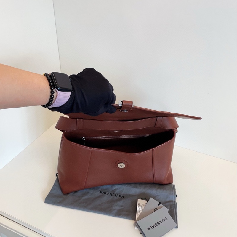 【98新🆕】Balenciaga downtown 寬肩帶沙漏款 中號 斜挎包 單肩包-7