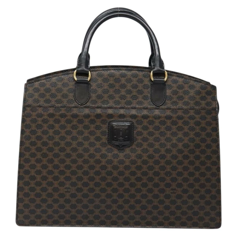 【日本直送】CELINE Macadam帆布手提包 PVC皮革 黑色金色 正品 ep10383-12