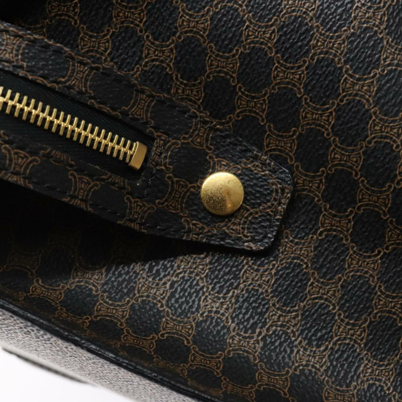 【日本直送】CELINE Macadam帆布手提包 PVC皮革 黑色金色 正品 ep10383-17