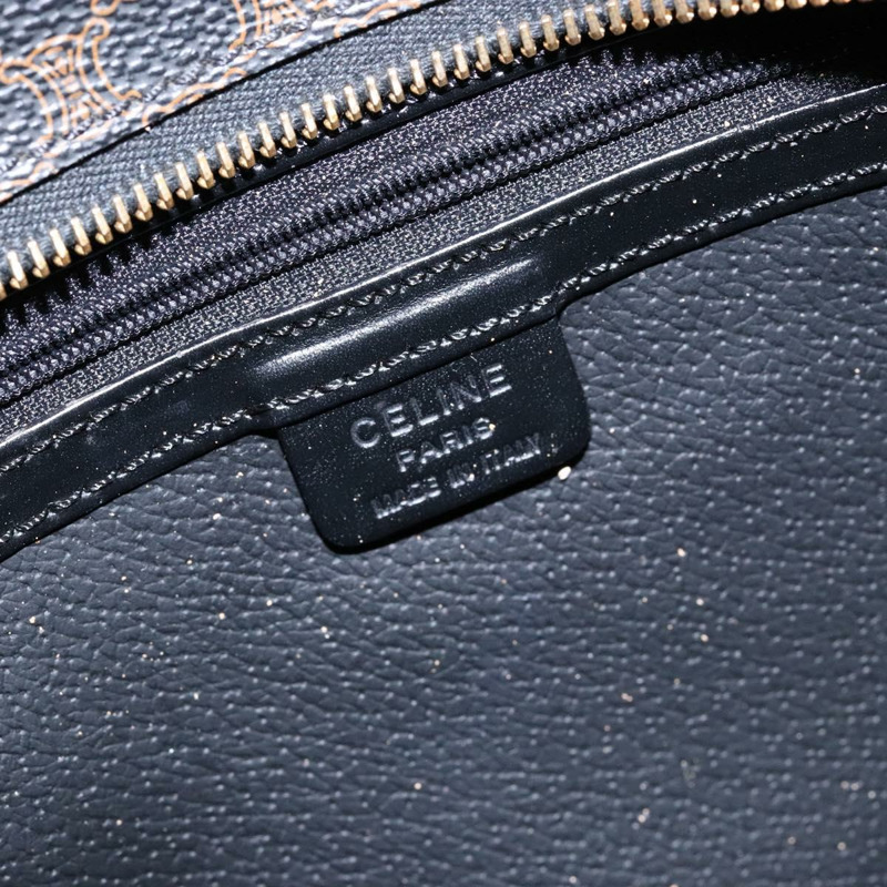 【日本直送】CELINE Macadam帆布手提包 PVC皮革 黑色金色 正品 ep10383-19