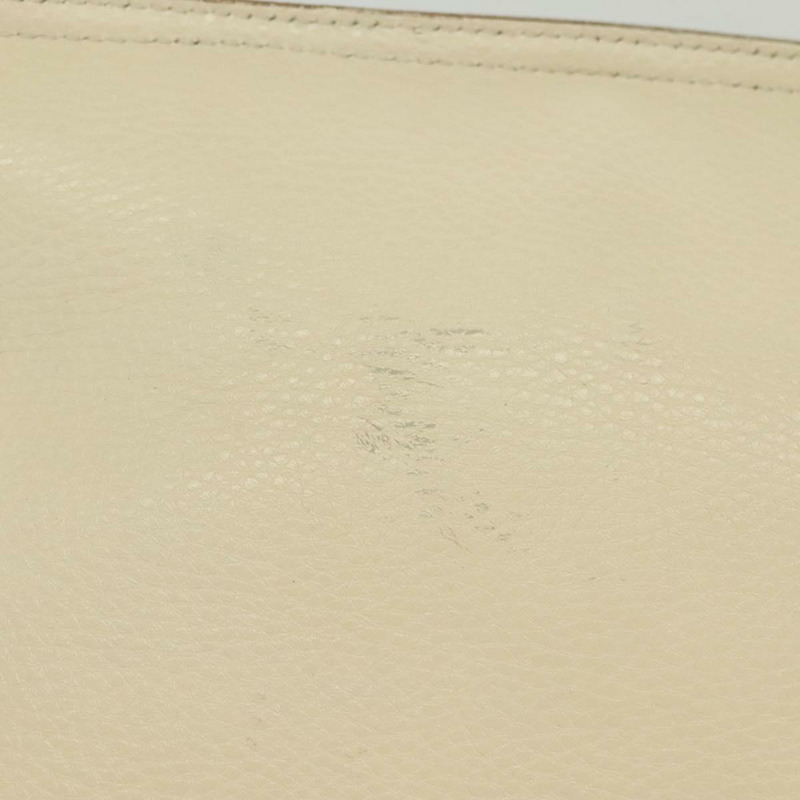 【日本直送】Salvatore Ferragamo Gancini 皮革肩背包 白色 銀色 正品 138871-2