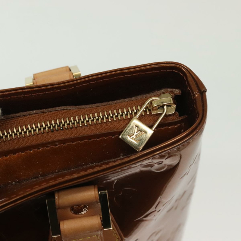 【日本直送】路易威登 Monogram Vernis Houston 手提包 青銅色 M91122 LV Auth ep10376-17