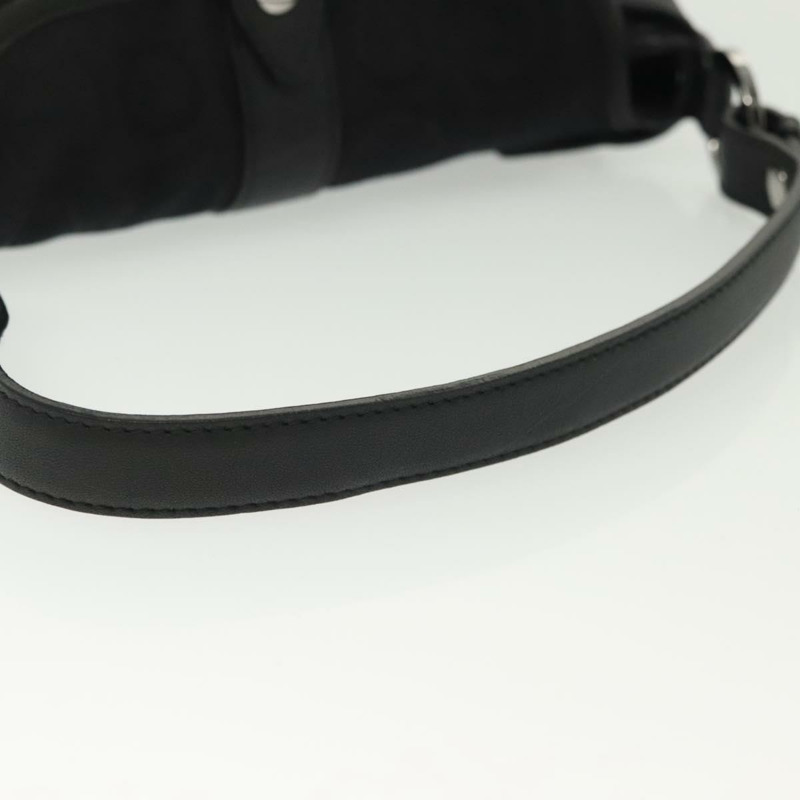 【日本直送】Salvatore Ferragamo Gancini 手袋 帆布 黑色 銀色 正品 138872-6