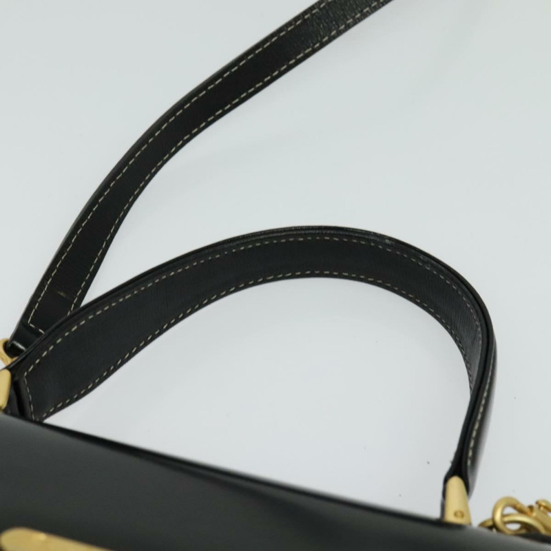 【日本直送】Burberrys 手提包 皮革 2way 黑色金色 正品 ep10348-7