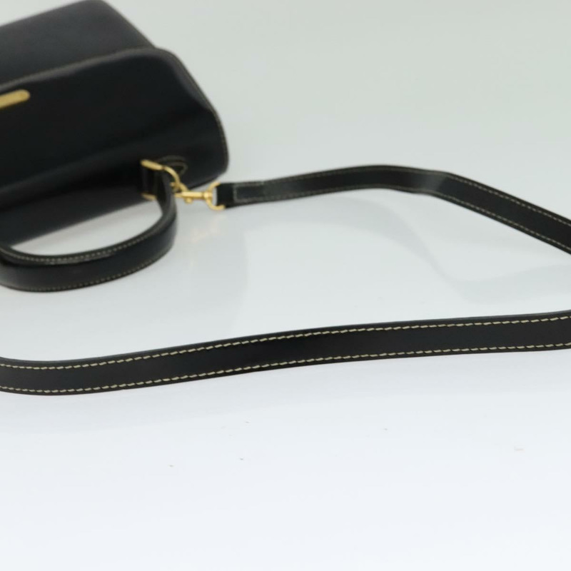 【日本直送】Burberrys 手提包 皮革 2way 黑色金色 正品 ep10348-8