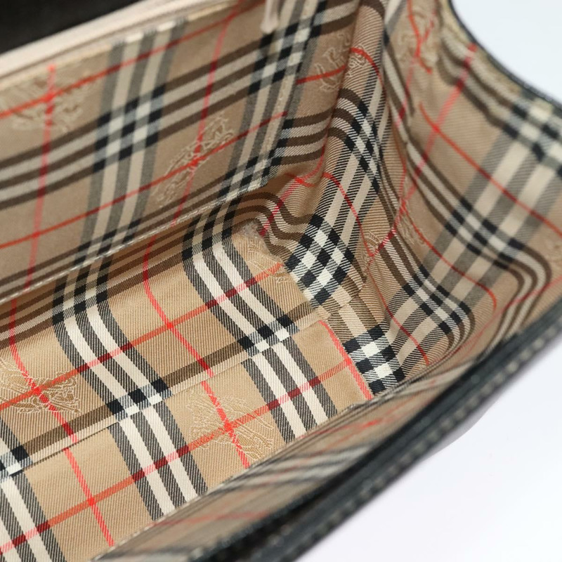 【日本直送】Burberrys 手提包 皮革 2way 黑色金色 正品 ep10348-18