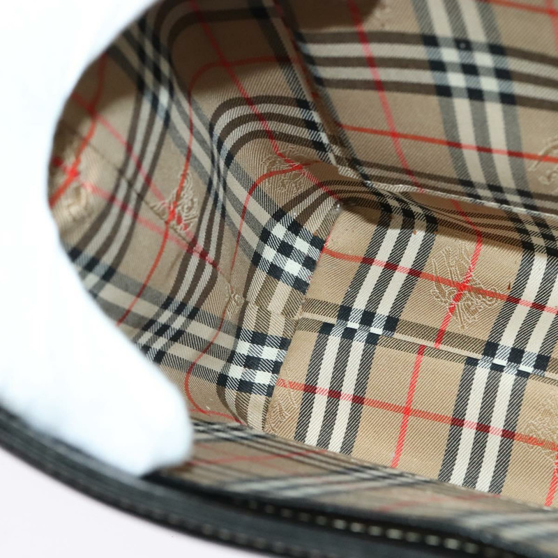 【日本直送】Burberrys 手提包 皮革 2way 黑色金色 正品 ep10348-19