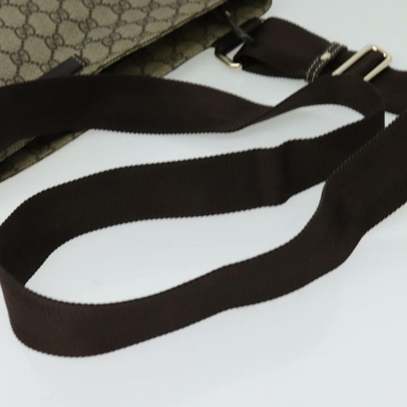 【日本直送】GUCCI GG Supreme 單肩包 PVC 米色 金色 201446 正品 ep10294-6