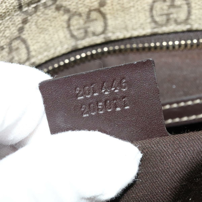 【日本直送】GUCCI GG Supreme 單肩包 PVC 米色 金色 201446 正品 ep10294-11