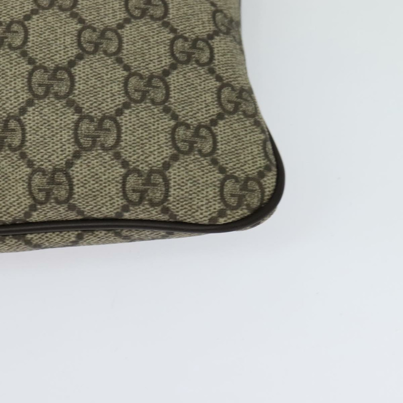 【日本直送】GUCCI GG Supreme 單肩包 PVC 米色 金色 201446 正品 ep10294-15