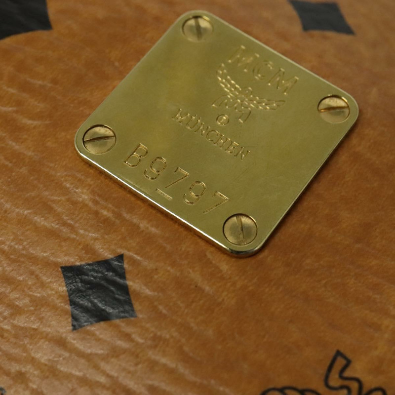 【日本直送】MCM Logoogram Vicetos 單肩包 PVC 皮革 棕色 金色 正品 138000-11