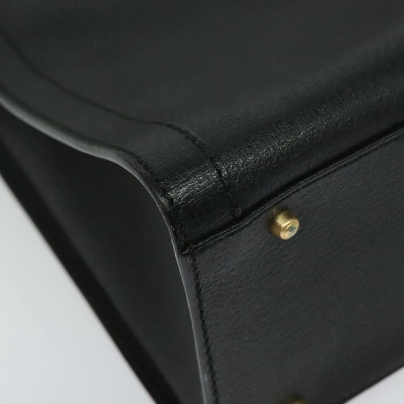 【日本直送】GUCCI 竹節手提包 皮革 黑色 金色 002 1186 0260 正品 137974-8