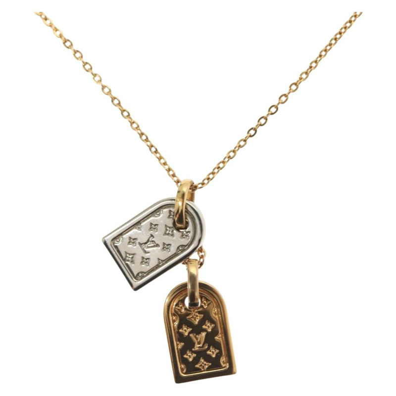 【日本直送】路易威登 Nanogram Collier Precious 項鍊，金屬金色，型號 M63141，正品編號 138918-0