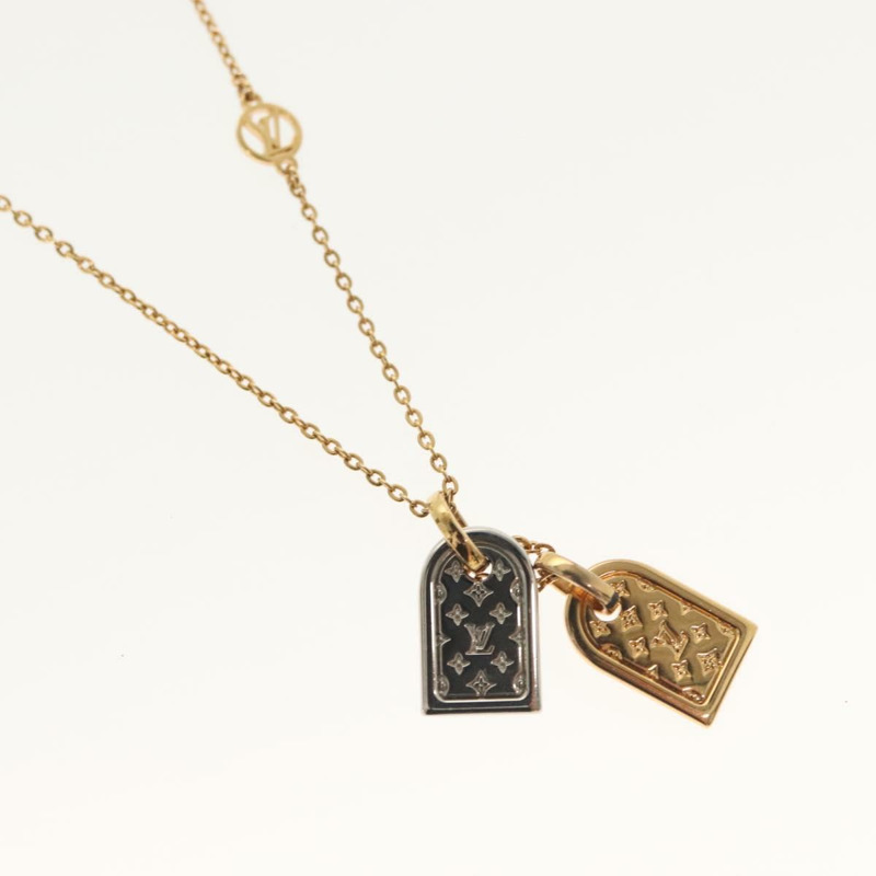 【日本直送】路易威登 Nanogram Collier Precious 項鍊，金屬金色，型號 M63141，正品編號 138918-2