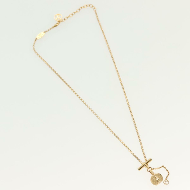 【日本直送】路易威登 Collier LV Tribute 項鍊 金屬金 M00569 LV Auth 138912-1