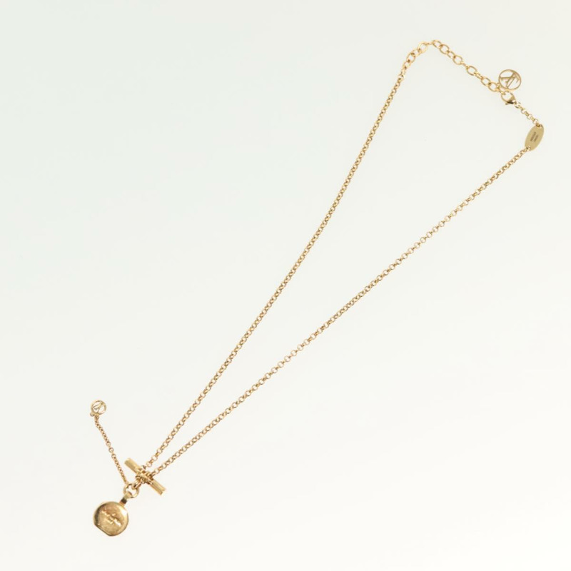 【日本直送】路易威登 Collier LV Tribute 項鍊 金屬金 M00569 LV Auth 138912-7