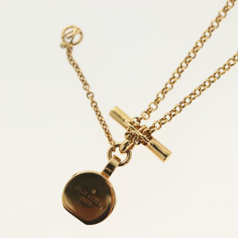 【日本直送】路易威登 Collier LV Tribute 項鍊 金屬金 M00569 LV Auth 138912-8