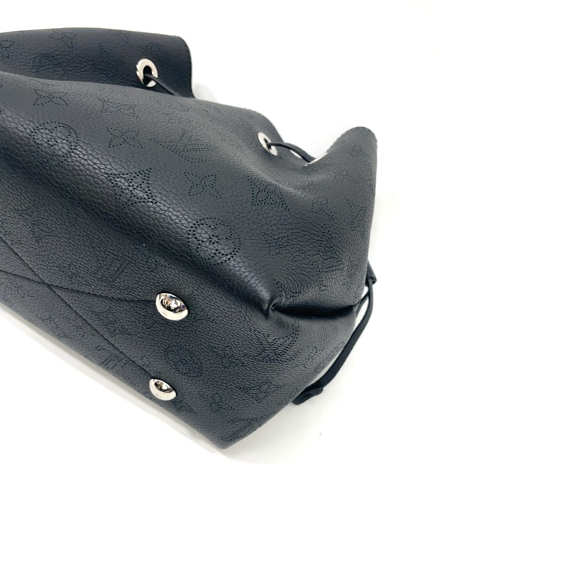 LV 黑牛皮洞洞銀釦Bella束口肩斜包 M57070-6