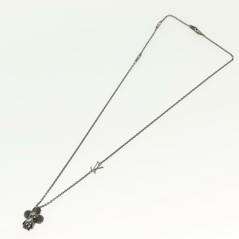 【日本直送】路易威登 Vivienne 吊墜項鍊 金屬槍灰 M00831 LV 正品 138910-7