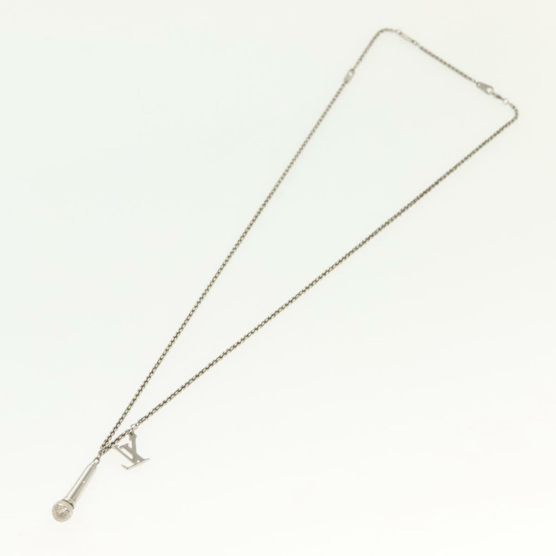 【日本直送】路易威登 DJ Vocabulary 項鍊 金屬 銀色 M69458 LV Auth 138915-8