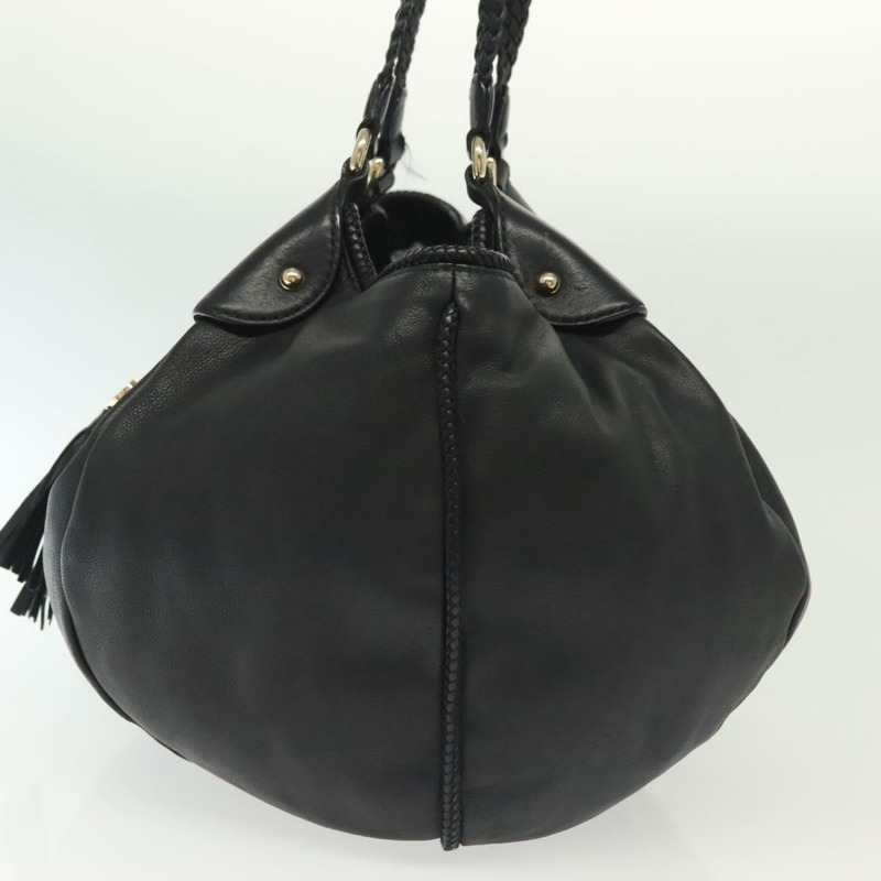 【日本直送】GUCCI 馬拉喀什手提包 皮革 黑色 金色 257029 正品 137913-2
