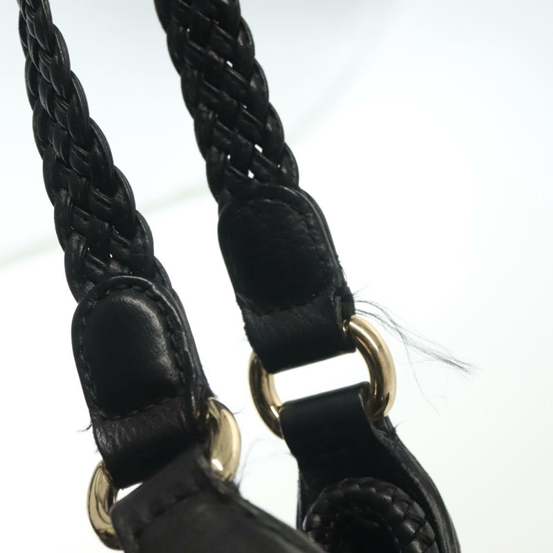 【日本直送】GUCCI 馬拉喀什手提包 皮革 黑色 金色 257029 正品 137913-8