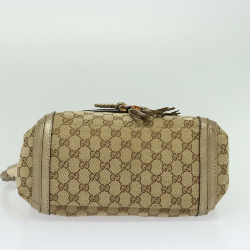 【日本直送】GUCCI GG帆布竹節單肩包 米色 金色 282301 正品 137972-4