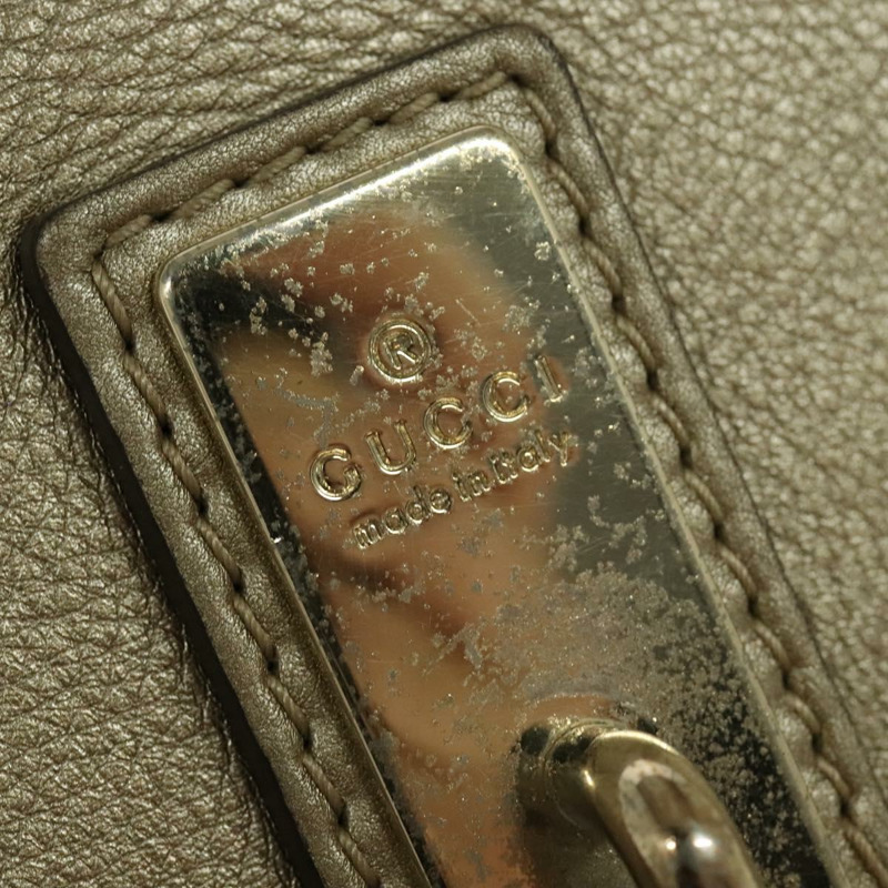 【日本直送】GUCCI GG帆布竹節單肩包 米色 金色 282301 正品 137972-8