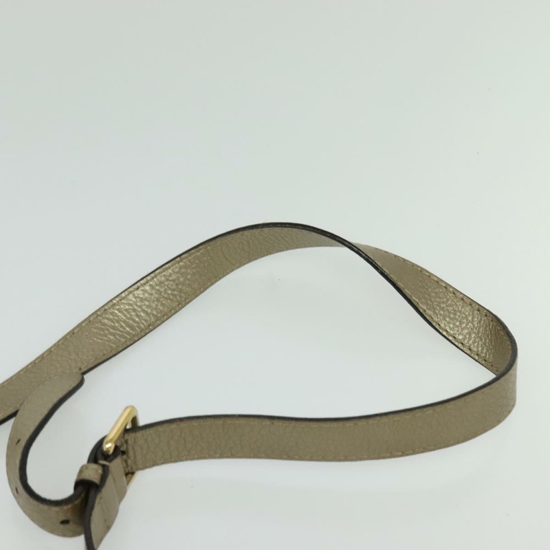 【日本直送】GUCCI GG帆布竹節單肩包 米色 金色 282301 正品 137972-14