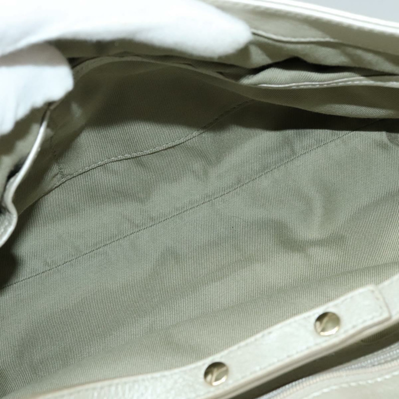 【日本直送】寶格麗 Chandra 肩背包,皮革材質,白色,金色,正品編號 138027-10