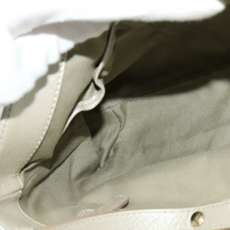 【日本直送】寶格麗 Chandra 肩背包,皮革材質,白色,金色,正品編號 138027-19