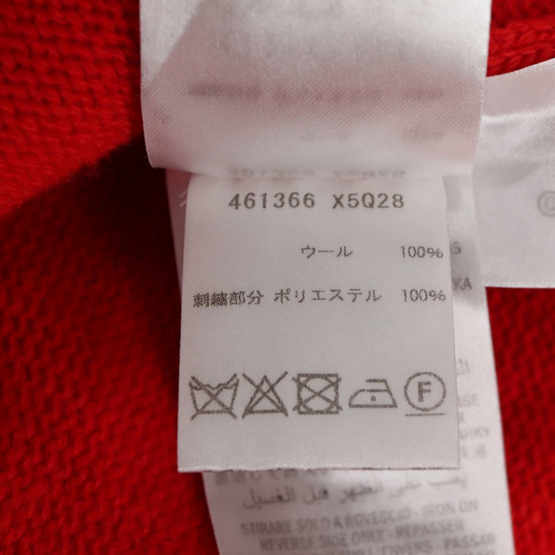 【日本直送】GUCCI迪士尼聯名針織羊毛上衣 XL 紅色 正品 139000-13