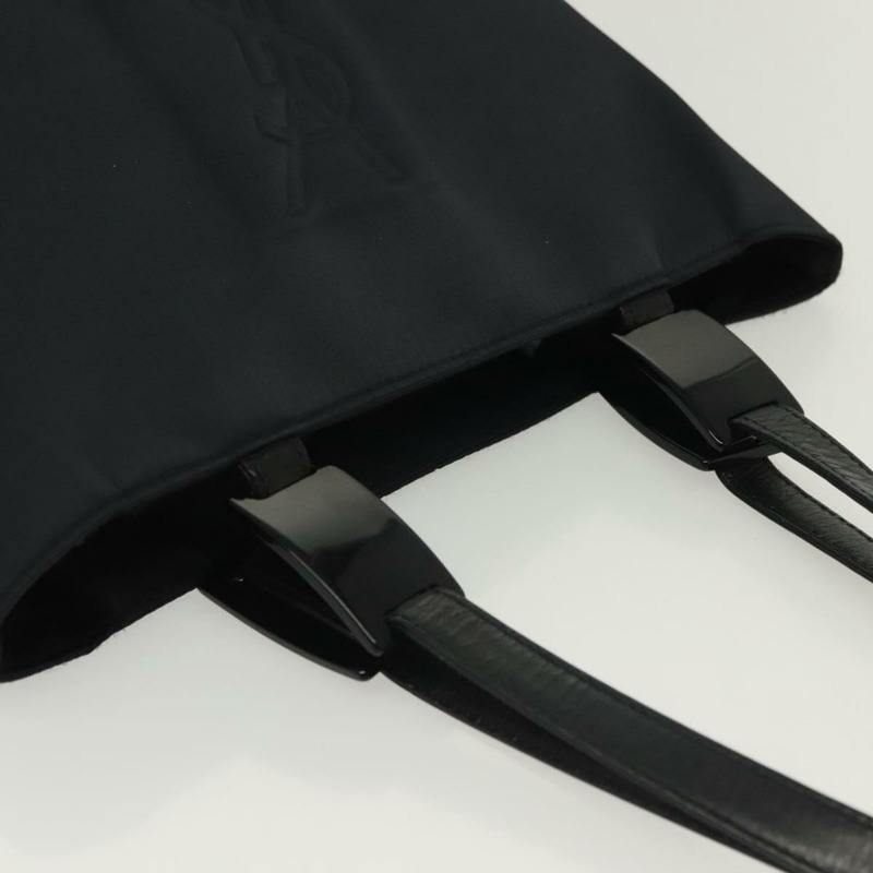 【日本直送】SAINT LAURENT 尼龍手提包 海軍藍 銀色 正品 137808-5