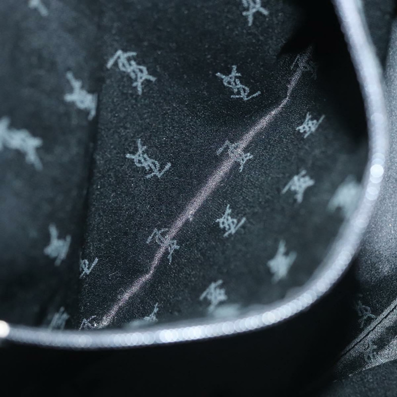 【日本直送】SAINT LAURENT 尼龍手提包 海軍藍 銀色 正品 137808-11