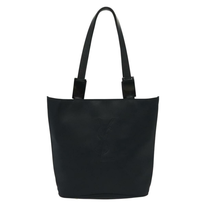 【日本直送】SAINT LAURENT 尼龍手提包 海軍藍 銀色 正品 137808-12