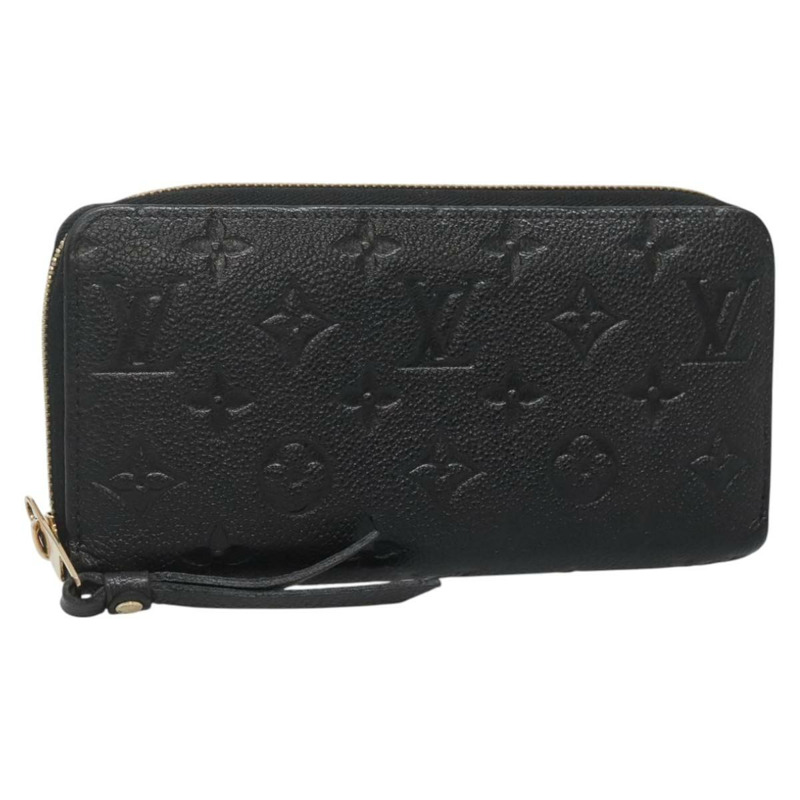 【日本直送】路易威登 Monogram Empreinte Zippy 錢包 皮夾 黑色 M61864 LV 正品 hk2892-0