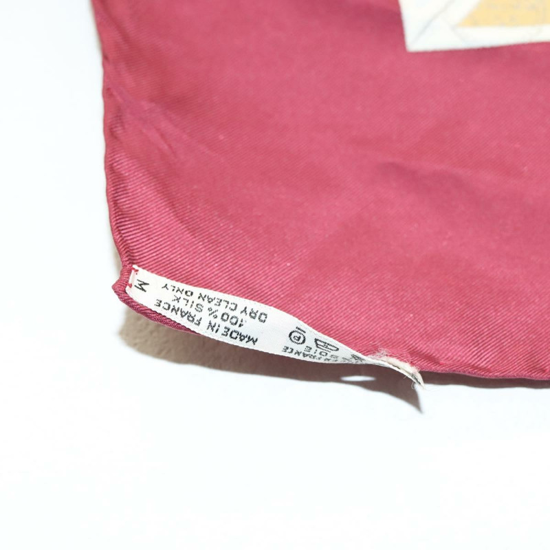 【日本直送】HERMES Carre 90 圍巾「CORRESPONDANCE」真絲波爾多正品 hk2956-11