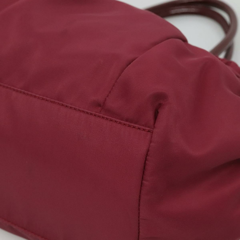 【日本直送】Salvatore Ferragamo Vala 托特包 尼龍 波爾多金 Auth hk2907-8