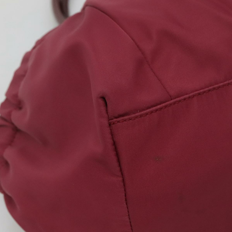 【日本直送】Salvatore Ferragamo Vala 托特包 尼龍 波爾多金 Auth hk2907-13