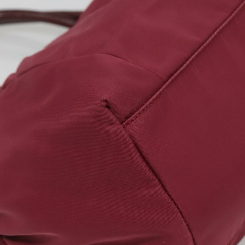 【日本直送】Salvatore Ferragamo Vala 托特包 尼龍 波爾多金 Auth hk2907-15