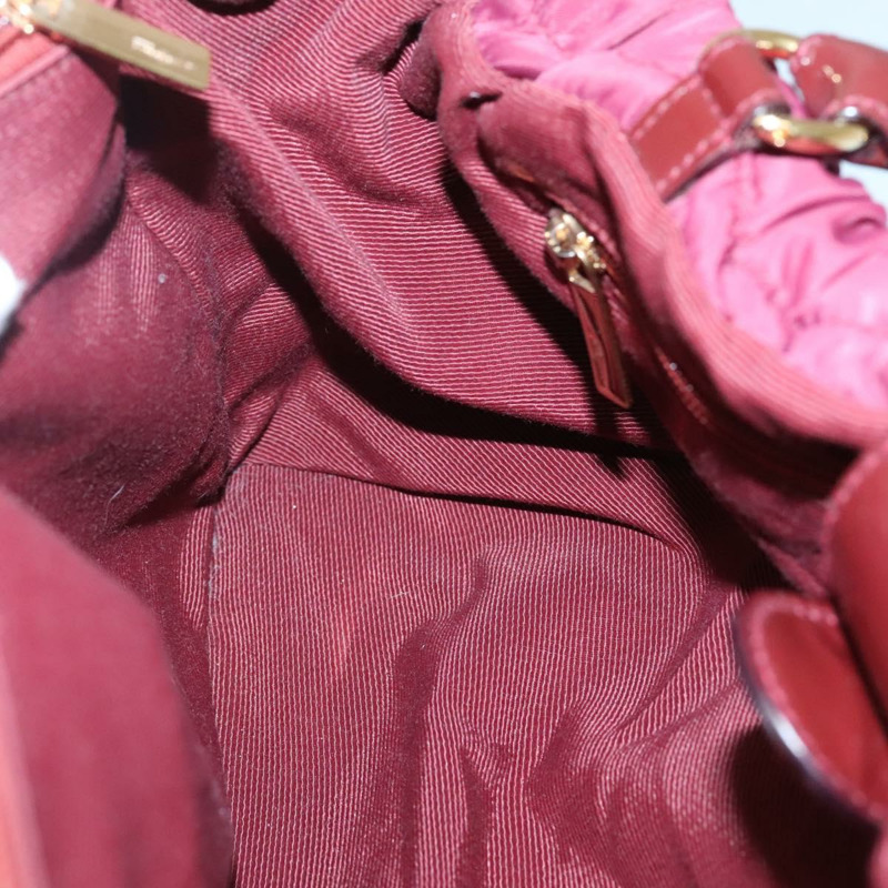 【日本直送】Salvatore Ferragamo Vala 托特包 尼龍 波爾多金 Auth hk2907-20