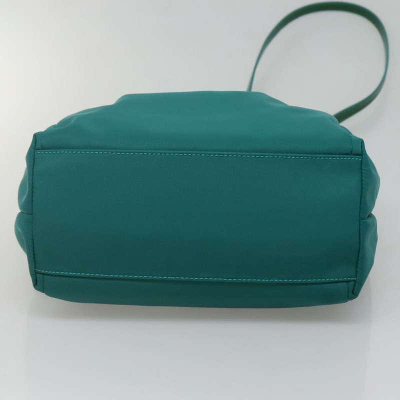 【日本直送】Salvatore Ferragamo Vala 托特包 尼龍 2way 綠金 Auth hk2908-4